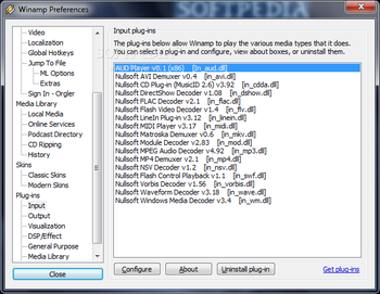 Winamp Aud Plugin screenshot