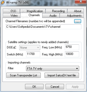 Winamp TV Plugin screenshot 4