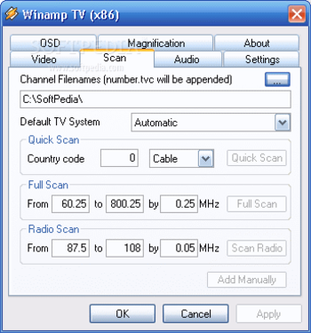 Winamp TV Plugin Lite screenshot 2