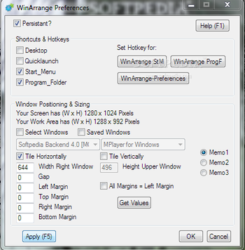 WinArrange screenshot 2