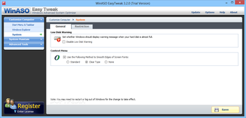 WinASO EasyTweak screenshot 3