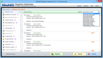 WinASO Registry Optimizer screenshot 4