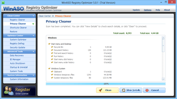 WinASO Registry Optimizer screenshot 6