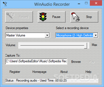 WinAudio Recorder screenshot