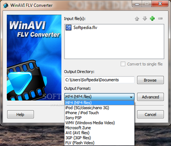 WinAVI FLV Converter screenshot 3