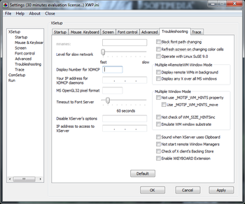 WinaXe Windows X Server screenshot 15