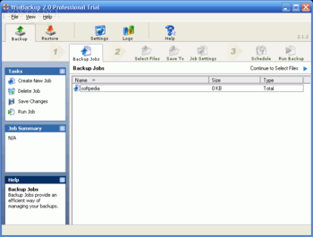 WinBackup Professional screenshot