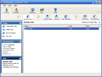 WinBackup Server screenshot