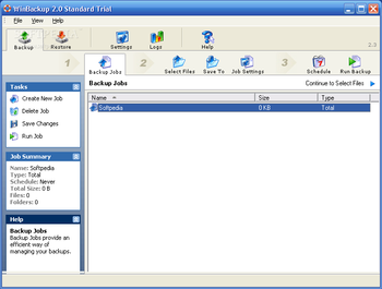 WinBackup Standard screenshot