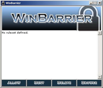 WinBarrier screenshot