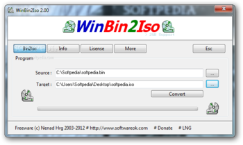 WinBin2Iso screenshot