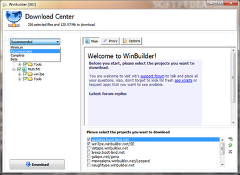 WinBuilder screenshot 2