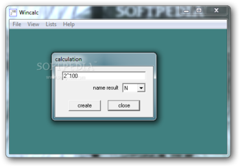 Wincalc screenshot 3