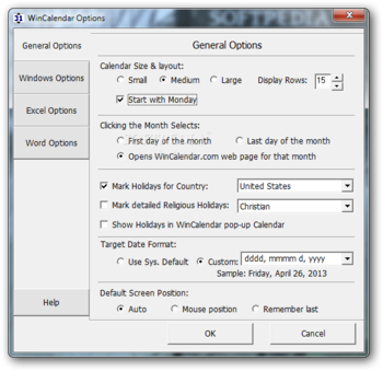WinCalendar screenshot 6