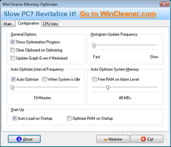 WinCleaner Memory Optimizer screenshot 2