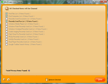 WinCleaner OneClick Professional Clean screenshot 8