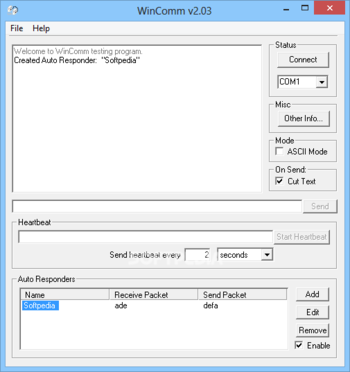WinComm screenshot