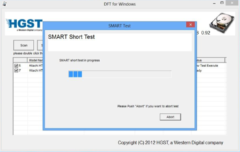 WinDFT (HGST Drive Fitness Test) screenshot 5