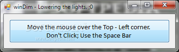 WinDim screenshot 2