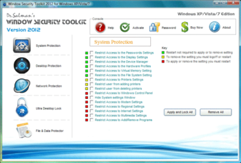 Window Security Toolkit screenshot