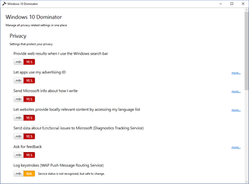 Windows 10 Dominator screenshot