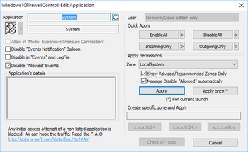 Windows 10 Firewall Control Basic Edition screenshot 6