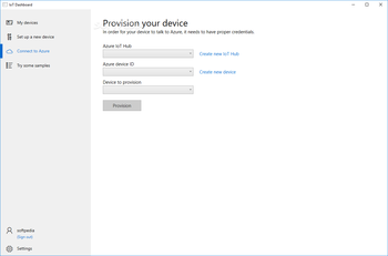 Windows 10 IoT Core Dashboard screenshot 3