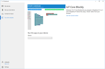 Windows 10 IoT Core Dashboard screenshot 5