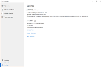 Windows 10 IoT Core Dashboard screenshot 6