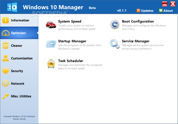 Windows 10 Manager screenshot 2