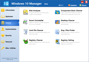 Windows 10 Manager screenshot 3