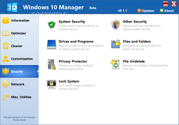 Windows 10 Manager screenshot 5