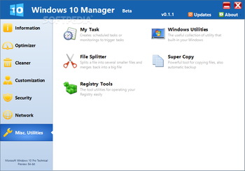 Windows 10 Manager screenshot 7