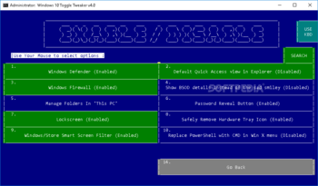 Windows 10 Toggle Tweaker screenshot 2
