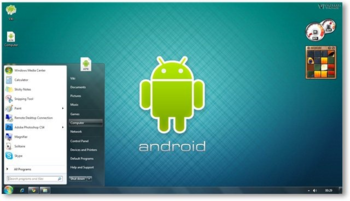 Windows 7 Android Theme screenshot