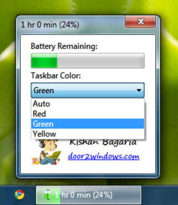 Windows 7 Battery Bar screenshot 2