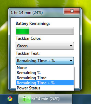 Windows 7 Battery Bar screenshot 3