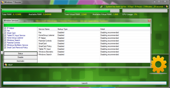 Windows 7 Booster screenshot
