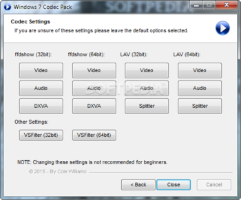 Windows 7 Codec Pack screenshot 10