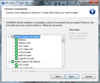 Windows 7 Codec Pack screenshot 2