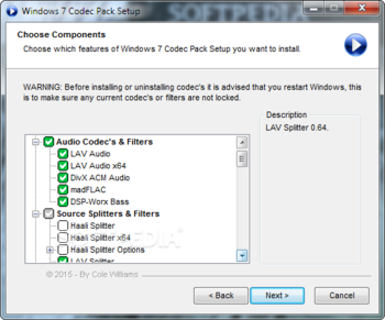 Windows 7 Codec Pack screenshot 3