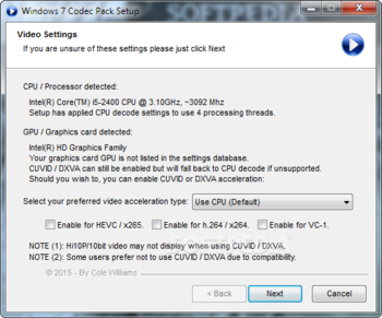 Windows 7 Codec Pack screenshot 6