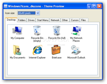 Windows 7 Icons for XP screenshot