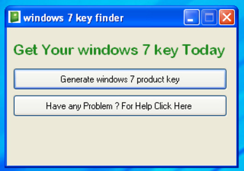 Windows 7 Key Finder screenshot