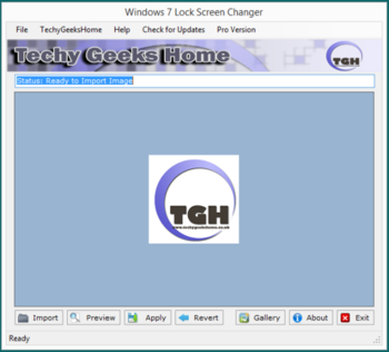 Windows 7 Lock Screen Changer screenshot