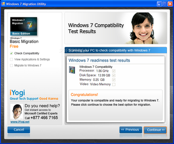 Windows 7 Migration Utility screenshot 2