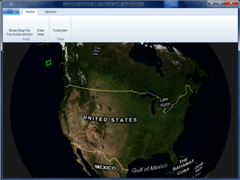 Windows 7 Navigation Application screenshot