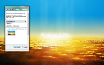 Windows 7 Sunrise screenshot
