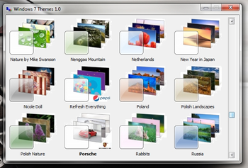 Windows 7 Themes screenshot