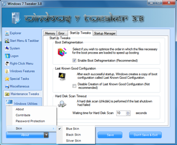 Windows 7 Tweaker screenshot